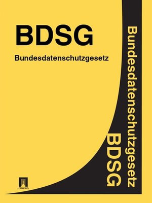 cover image of Bundesdatenschutzgesetz